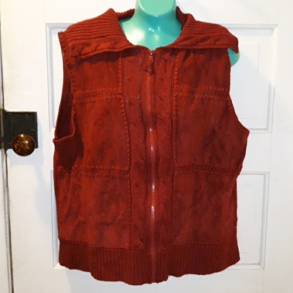 Vintage Designer Studio Originals 1X leather vest